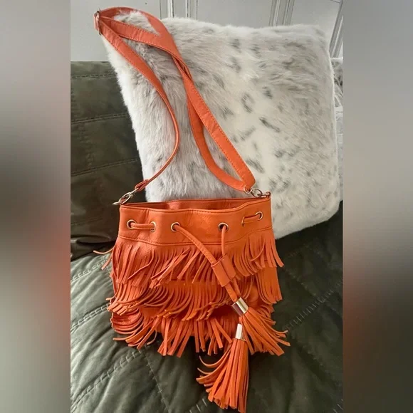 Orange purse near me hot sale